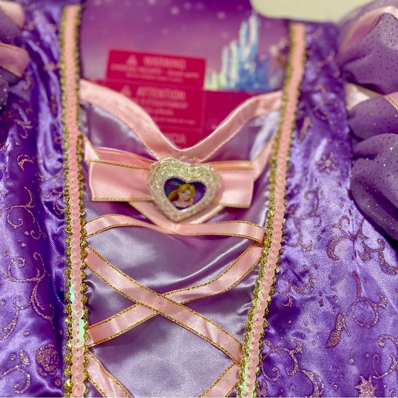 Disney Princess Rapunzel Girls Dress Size Medium - Picture 4 of 8